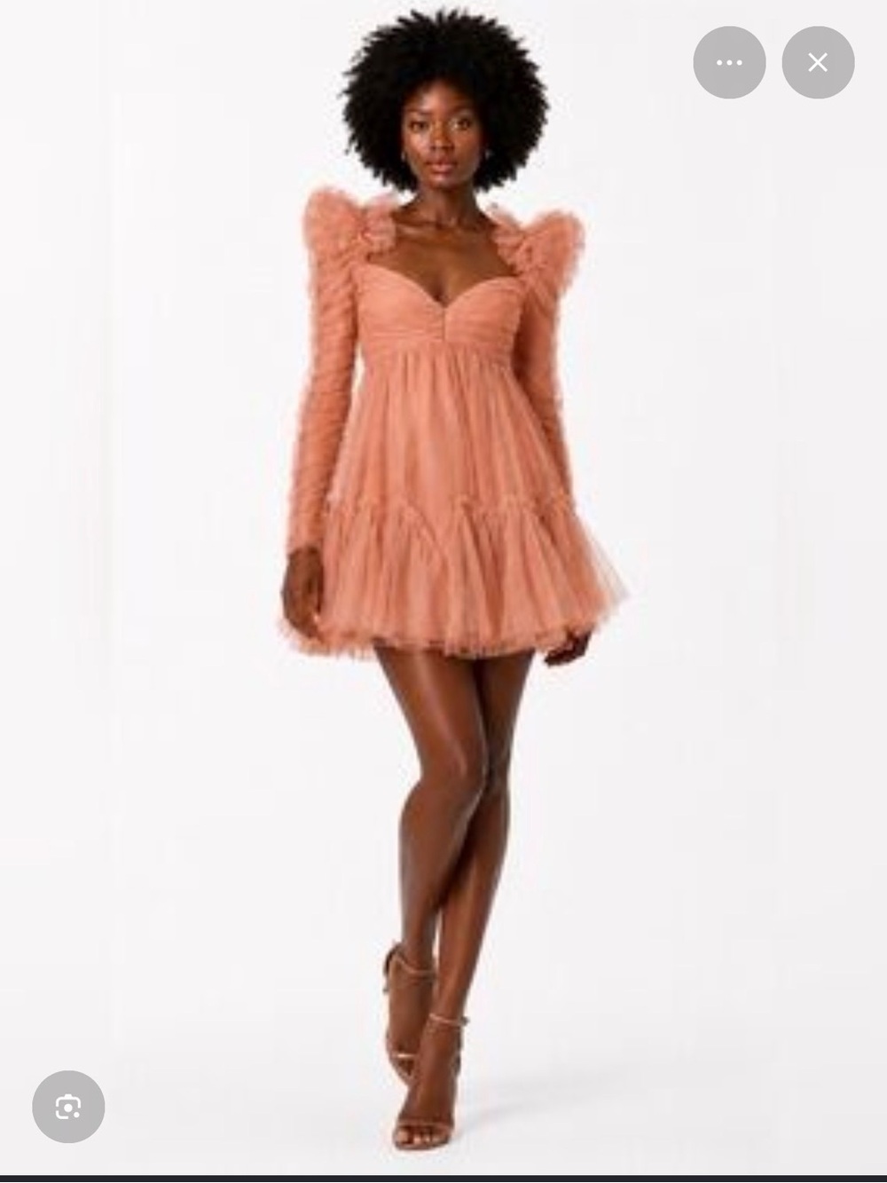 Zimmermann Pink Ruffled Tulle Mini Dress - Picture 4 of 4